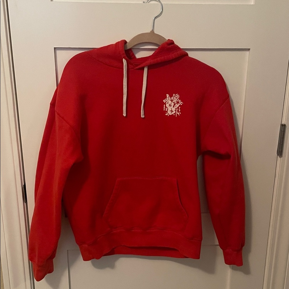 Billabong Red Hoodie with Emblem